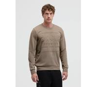 Sweater CAMP DAVID, Herren, Gr. S, beige (shadow beige), Web, Material: 85% Baumwolle, 15% Polyester, bestickt, regular fit normal, Rundhals, eingesetzt Rippbündchen, Sweatshirts Sweater, mit Baumwoll