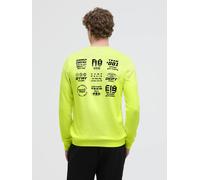 Sweater CAMP DAVID, Herren, Gr. XXL, gelb, Web, Material: 70% Polyester, 30% Baumwolle, bedruckt, regular fit normal, Rundhals, eingesetzt Rippbündchen, Sweatshirts Sweater, mit Baumwolle (39909963-XX