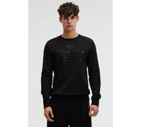 Sweater CAMP DAVID, Herren, Gr. XXL, schwarz, Interlock, Material: 70% Baumwolle, 30% Polyester, bedruckt, regular fit normal, Rundhals, eingesetzt Rippbündchen, Sweatshirts Sweater, mit Baumwolle (56