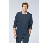 Sweater CHIEMSEE, Herren, Gr. 4XL (68/70), total eclipse, 60% Baumwolle, 40% Polyester, unifarben, regular fit normal, Rundhals, abnehmbar Rippbündchen, Sweatshirts Sweater, - in angenehmer Baumwollmi