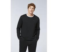 Sweater CHIEMSEE, Herren, Gr. XL (56/58), schwarz beauty, 60% Baumwolle, 40% Polyester, unifarben, regular fit normal, Rundhals, abnehmbar Rippbündchen, Sweatshirts Sweater, - in angenehmer Baumwollmi