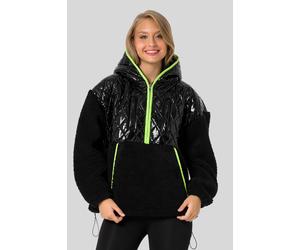 Sweater CIPO & BAXX "HOODIE SWEATSHIRT", Damen, Gr. S, schwarz, 50% Baumwolle, 50% Polyester, unifarben, Basic, regular fit normal, Sweatshirts Sweater, sportlich-lässiges Kleidungsstück (32450910-S)