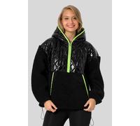 Kapuzensweatshirt CIPO & BAXX Gr. XL, schwarz Damen Sweatshirts -jacken mit glänzendem Stepp-Element (65299037-XL)