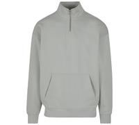 Sweater DEF "DEF DEF Zipper Crewneck", Herren, Gr. M, belgian block, 80% Baumwolle, 20% Polyester, unifarben, Sweatshirts Sweater (49067809-M) belgian block