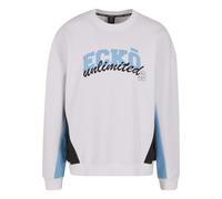 Sweater ECKO UNLTD. "Ecko Unltd. Pullover Drap", Herren, Gr. 4XL, hellweiß, 80% Baumwolle, 20% Polyester, Rundhals, Sweatshirts Sweater (67418234-4XL) hellweiß