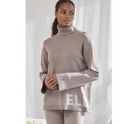 Sweater ELBSAND "- Strickpullover - Rollkragenpullover" Gr. 44/46, grau (taupe) Damen Sweatshirts (29465624-44) taupe