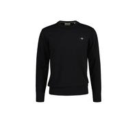 GANT Pullover Classic Cotton C-Neck – Regular Fit, Baumwolle, Rundhals – Herren Schwarz M