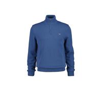 Sweater GANT "Strickpullover CLASSIC COTTON HALF ZIP 1er Pack", Herren, Gr. L, blau, Sweatshirts Sweater (19560458-L) blau