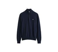 Sweater GANT "Strickpullover CLASSIC COTTON HALF ZIP 1er Pack", Herren, Gr. XXL, blau (dunkelblau), Sweatshirts Sweater (86366807-XXL) dunkelblau