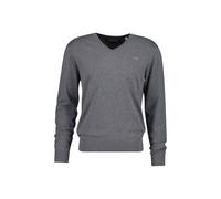 Sweater GANT "Strickpullover CLASSIC COTTON V-NECK", Herren, Gr. XXL, grau, Sweatshirts Sweater (75950030-XXL) grau