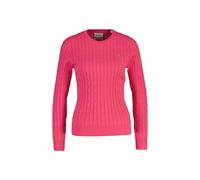 GANT Pullover STRETCH COTTON CABLE C-NECK, Zopfstrick Rundhals, Damen Gr. L Pink