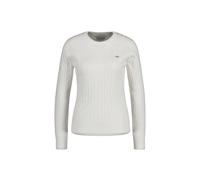 Gant Damen Stretch Cotton Cable C-Neck Pullover, Eggshell, Standard