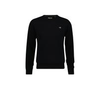 GANT Herren Strickpullover - SUPERFINE LAMBSWOOL C-NECK, Rundhals, Wolle Schwarz / 2XL XXL Schwarz