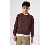 Sweater GARCIA, Jungen, Gr. 164/170, mahogany, Sweatware, Obermaterial: 100% Baumwolle, bedruckt, regular fit normal, Rundhals, Rippbündchen, Sweatshirts Sweater, mit Print for BOYS (99860730-164)
