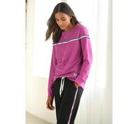 Sweater H.I.S Gr. 40/42, lila (beere) Damen Sweatshirts (98156514-40) beere