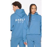 Sweater HARLEM SOUL, Damen, Gr. XL, blau (electric sky), Material: 65% Baumwolle, 35% Polyester, bedruckt, regular fit, Rundhals, eingesetzt Rippbündchen, Sweatshirts Sweater, mit weicher Innenseite (