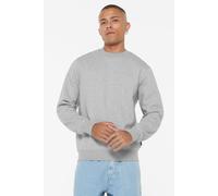 Sweater HARLEM SOUL, Herren, Gr. XL, grau, Sweatware, Material: 65% Baumwolle, 35% Polyester, unifarben, regular fit normal, Rundhals, eingesetzt Rippbündchen, Sweatshirts Sweater, mit weicher Innense
