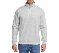Sweater INDICODE "INPortal", Herren, Gr. XXL, grau (lt grau mix), Sweatware, Obermaterial: 60% Baumwolle, 40% Polyester, unifarben, regular fit hüftlang, Rundhals, Rippbündchen, Sweatshirts (83968820-