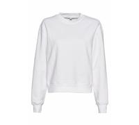 Sweater JUST RHYSE "Just Rhyse Just Rhyse WavyPalms Pullover", Damen, Gr. L, weiß, 80% Baumwolle, 20% Polyester, bedruckt, Rundhals, Sweatshirts Sweater (59668169-L) weiß