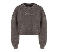 Sweater KARL KANI "Karl Kani Damen", Damen, Gr. XXL, grau (olive), 80% Baumwolle, 20% Polyester, Rundhals, Sweatshirts Sweater (63577415-XXL) olive