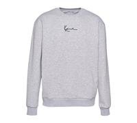 Sweater KARL KANI "Karl Kani Herren KKMQ12003 KK Signature Crew", Herren, Gr. XS, grau, schwarz, 75% Baumwolle, 20% Polyester, 5% Viskose, Rundhals, Sweatshirts Sweater (24750521-XS) grau, schwarz