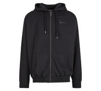 Sweater KARL KANI "Karl Kani Karl Kani Authentic Star Logo OS Full Zip Hoodie", Herren, Gr. S, schwarz, 80% Baumwolle, 20% Polyester, bedruckt, Rundhals, Sweatshirts Sweater (98688933-S) schwarz