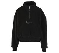 Sweatjacke KARL KANI "Karl Kani KK Metal Signature Teddy Troyer", Damen, Gr. M, schwarz, 100% Polyester, Sweatjacken Sweatjacke (10016328-M) schwarz