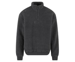 Sweater KARL KANI "Karl Kani KK Metal Signature Teddy Troyer", Herren, Gr. S, grau, 100% Polyester, Rundhals, Sweatshirts Sweater (95708006-S) grau