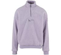 Sweater KARL KANI "Karl Kani KK Metal Signature Teddy Troyer", Herren, Gr. XS, lila, 100% Polyester, Rundhals, Sweatshirts Sweater (60787501-XS) lila