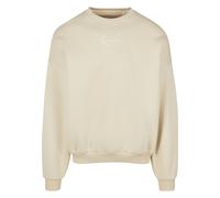 Sweater KARL KANI "Karl Kani Small Signature Essential Os Crew", Damen, Gr. M, sand, 65% Baumwolle, 35% Polyester, unifarben, Rundhals, Sweatshirts Sweater (13186507-M) sand