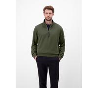 Sweater LERROS "SELA", Herren, Gr. M, classic navy, Sweatware, Obermaterial: 90% Baumwolle, 10% Polyester, unifarben, normal hüftbedeckend, Rundhals, Bündchen, Sweatshirts Sweater, mit Troyer-Reißvers