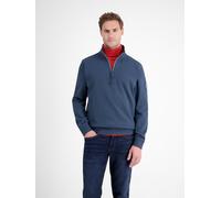 Sweater LERROS "SELA", Herren, Gr. M, scandinavian rot, Sweatware, Obermaterial: 90% Baumwolle, 10% Polyester, unifarben, normal hüftbedeckend, Rundhals, Bündchen, Sweatshirts Sweater, mit Troyer-Reiß