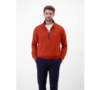 Sweater LERROS "SELA", Herren, Gr. XXL, schwarz, Sweatware, Obermaterial: 90% Baumwolle, 10% Polyester, unifarben, normal hüftbedeckend, Rundhals, Bündchen, Sweatshirts Sweater, mit Troyer-Reißverschl