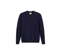 Levi's Wollpullover ORIGINAL HM SWEATER Herren 80% Wolle, 20% Polyamid Gr. L Dunkelblau Rundhals