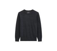 Marc O'Polo Herren Strickpullover - Knit Pullover, Rundhals, Baumwoll-Schurwoll-Mix, Regular Fit Dunkelgraumelange / M M Grau