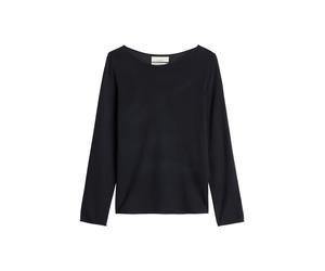 Sweater MARC O'POLO "Strickpullover Knit Pullovers Longsleeve 1er Pack", Damen, Gr. M, blau (dunkelblau), Obermaterial: 100% Schurwolle WV., Sweatshirts Sweater (63883728-M) dunkelblau