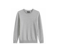 Sweater MARC O'POLO "Strickpullover Pullover Regular Small-Logo 1er Pack", Herren, Gr. M, grau, Obermaterial: 100% Baumwolle CO., Sweatshirts Sweater (11195633-M) grau