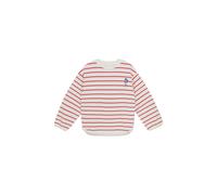 Sweater MINYMO "Sweater MISweatshirt LS Y/D", Mädchen, Gr. 128, rot (cayenne), Obermaterial: 95% Baumwolle CO. 5% Elasthan EL., Sweatshirts Sweater (84437948-128) cayenne