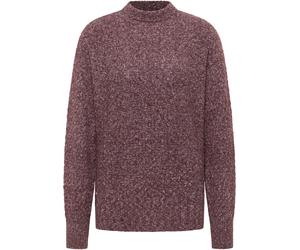 Sweater MUSTANG "Damen Style Carla", Damen, Gr. L, dunkelbraun, 44% Polyacryl, 36% Baumwolle, 20% Polyester, weit, Rundhals, Sweatshirts Sweater (21084740-L) dunkelbraun