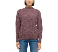 Sweater MUSTANG "Damen Style Carla", Damen, Gr. M, dunkelbraun, 44% Polyacryl, 36% Baumwolle, 20% Polyester, weit, Rundhals, Sweatshirts Sweater (21084740-M) dunkelbraun