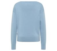 Sweater MUSTANG "Damen Style Marianna", Damen, Gr. XL, hellblau, 100% Baumwolle, relaxed fit, Sweatshirts Sweater (22004860-XL)