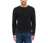 Sweater MUSTANG "Herren Style Elliot", Herren, Gr. 3XL, grau (anthrazit), Strick, 100% Baumwolle, regular fit, Rundhals, Sweatshirts Sweater (49081060-XXXL)
