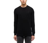 Sweater MUSTANG "Herren Style Elliot", Herren, Gr. XL, schwarz, 100% Baumwolle, regular fit, Rundhals, Sweatshirts Sweater (13073652-XL) schwarz