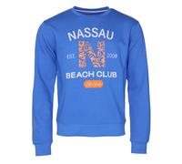 Sweater NASSAU BEACH "NB22010", Herren, Gr. 54XL, blau (tiefblau), 60% Baumwolle, 40% Polyester, Rundhals, Sweatshirts Sweater (28897517-XL) tiefblau