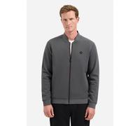 Sweater NO EXCESS "No Excess Bomberweste von Timeless Basics", Herren, Gr. L, schwarz steel, 49% Polyester, 45% Baumwolle, 6% Elasthan, Sweatshirts Sweater (62403201-L) schwarz steel