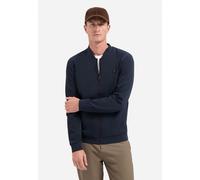 Sweater NO EXCESS "No Excess Bomberweste von Timeless Basics", Herren, Gr. M, dunkelblau, 49% Polyester, 45% Baumwolle, 6% Elasthan, Sweatshirts Sweater (21872865-M) dunkelblau