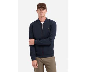 Sweater NO EXCESS "No Excess Bomberweste von Timeless Basics", Herren, Gr. S, dunkelblau, 49% Polyester, 45% Baumwolle, 6% Elasthan, Sweatshirts Sweater (21872865-S) dunkelblau