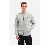 Sweater NO EXCESS "No Excess Bomberweste von Timeless Basics", Herren, Gr. S, graumeliert, 49% Polyester, 45% Baumwolle, 6% Elasthan, Sweatshirts Sweater (27403627-S) graumeliert