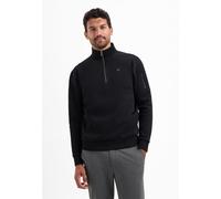 Sweater NO EXCESS "No Excess Half-Zip-Pullover Sweater Half Zip Brushed", Herren, Gr. XL, schwarz, 70% Baumwolle, 30% Polyester, Sweatshirts Sweater (33365850-XL) schwarz