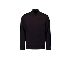 Sweater NO EXCESS "No Excess Strukturierter Cardigan", Herren, Gr. L, schwarz, 70% Baumwolle, 28% Polyester, 2% Elasthan, Sweatshirts Sweater (38339047-L) schwarz